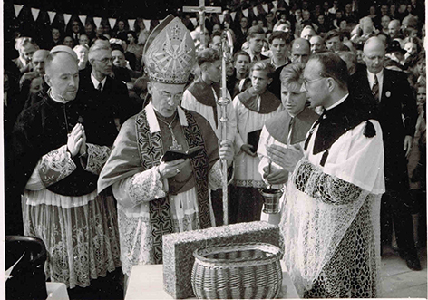 Grundstein Marienfried Frings 1949 (1)